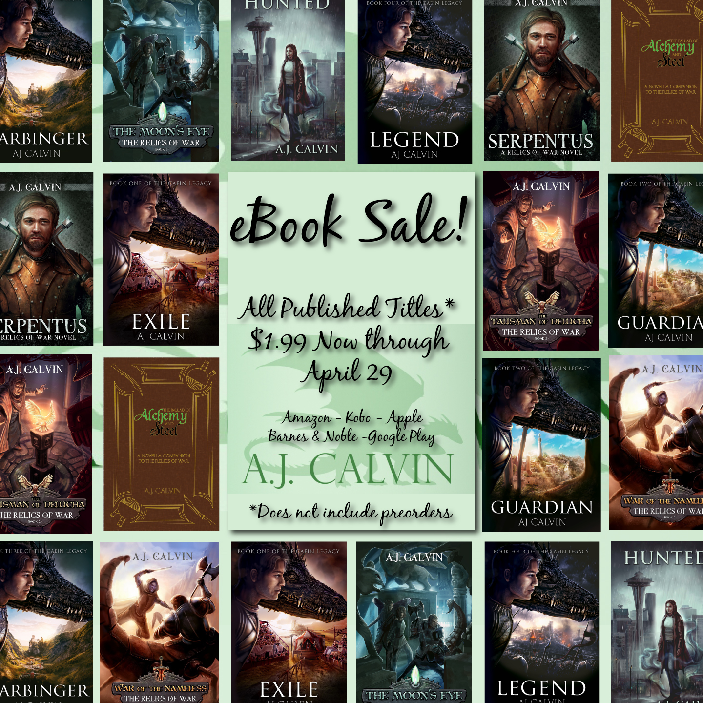 All my eBooks are on sale!