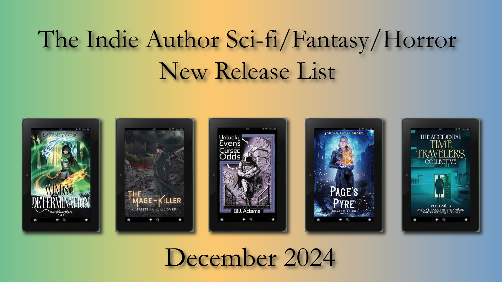 The Indie Author Sci-Fi/Fantasy/Horror New Release List: December 2024